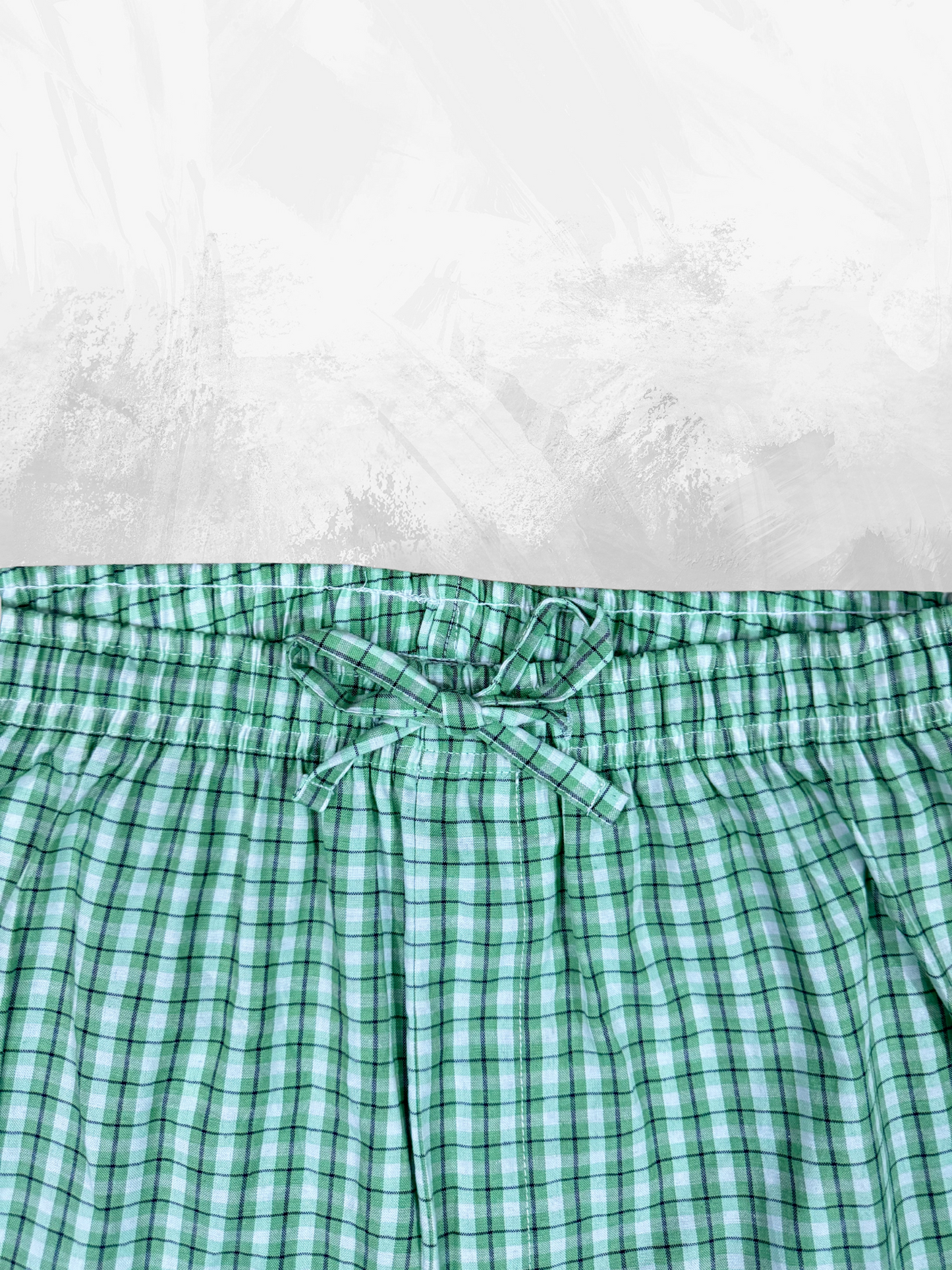 Men's Premium quality lounge wear trousers (Green & White)