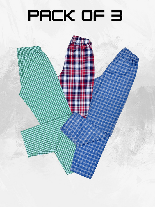 (Pack Of 3)Green, Blue, Red white blue