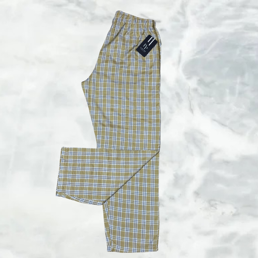 Women’s Soft Cotton Check Pants – Combo Pack of 3