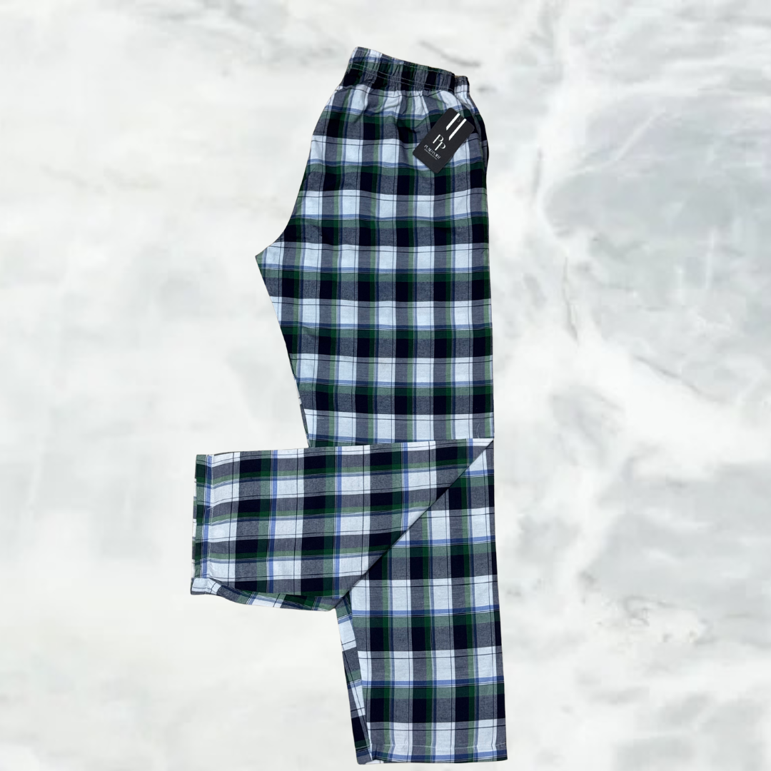 Men’s Casual Check Pajama Pants – Value Pack of 3