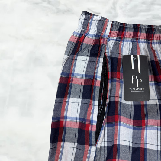 Men’s Relaxed Fit Check Trousers for All-Day Comfort