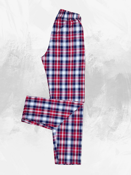 Men's Premium quality lounge wear trousers (Red, White & Blue)