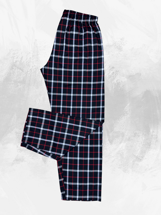 Men's Premium quality lounge wear trousers (Black, Red & White)