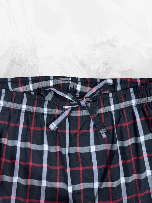 Men's Premium quality lounge wear trousers (Black, Red & White)