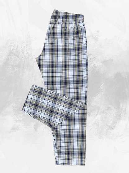 Men's Premium quality lounge wear trousers (Beige, Black & White)