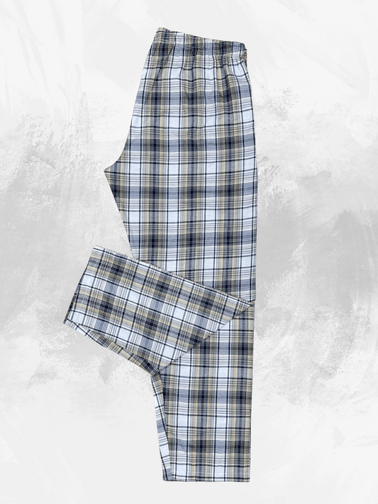 Men's Premium quality lounge wear trousers (Beige, Black & White)
