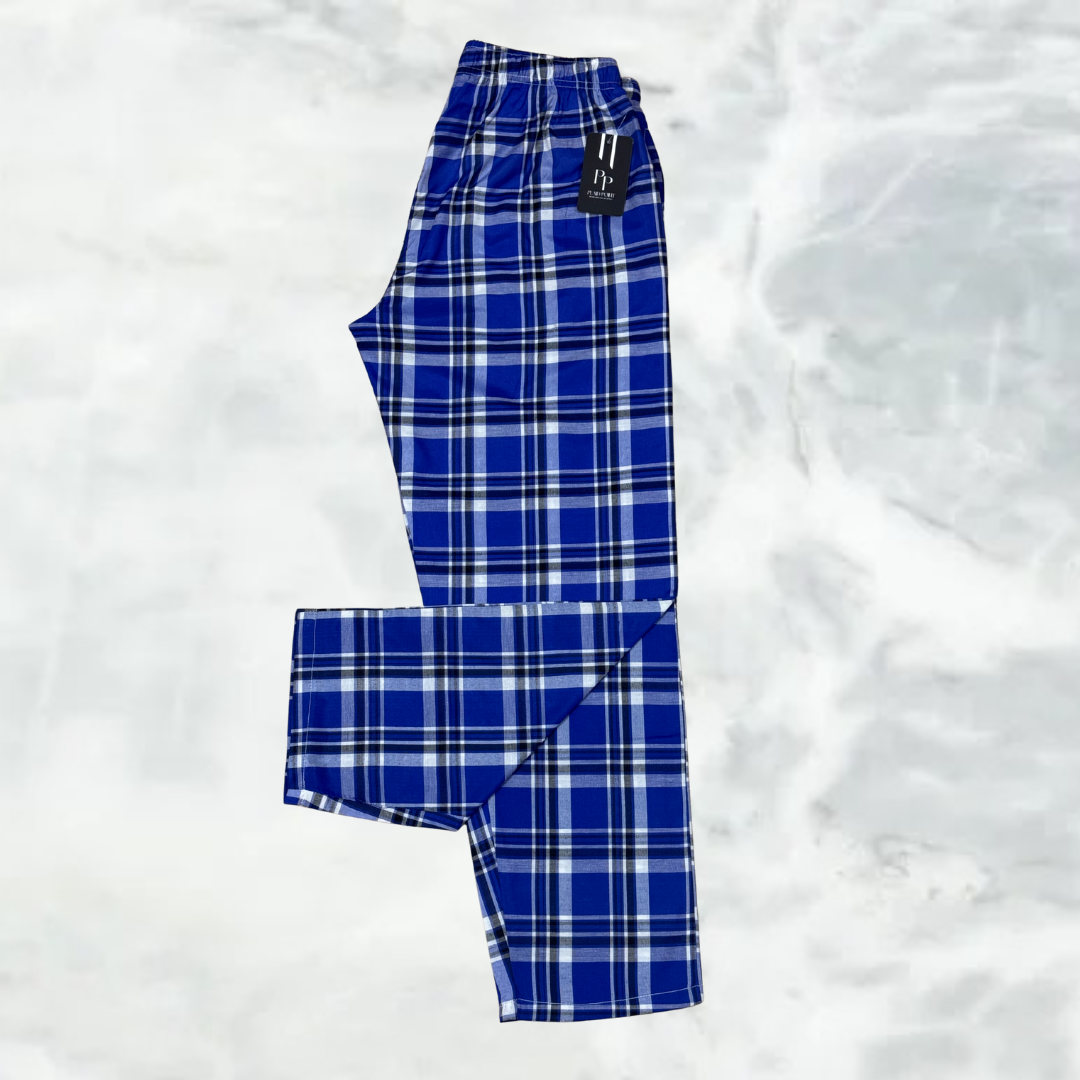 Men’s Casual Check Pajama Pants – Value Pack of 3