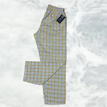 Women’s Soft Cotton Check Pants – Combo Pack of 3