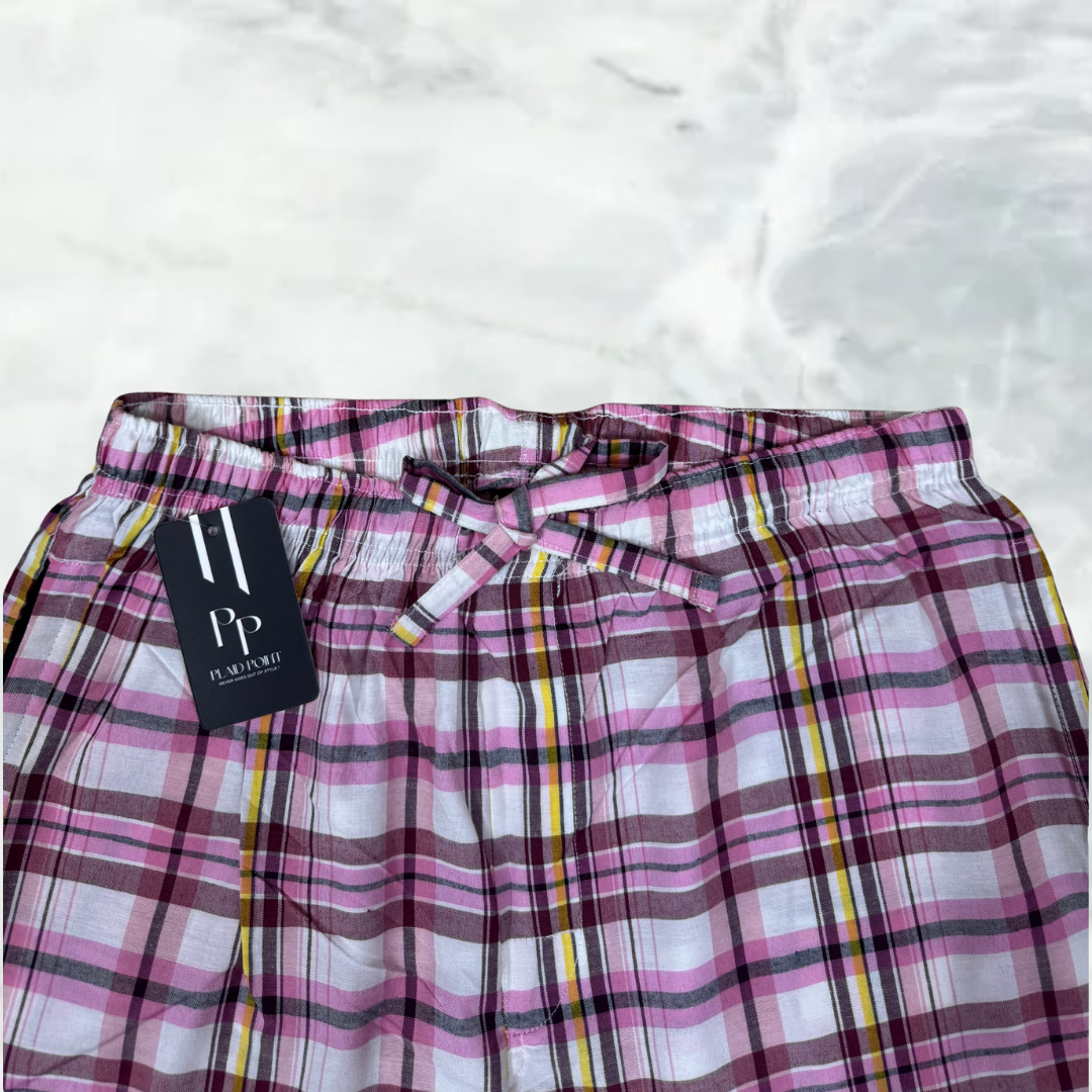 Stylish Women’s Check Pattern Pants – Home & Casual Wear