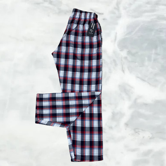 Men’s Relaxed Fit Check Trousers for All-Day Comfort