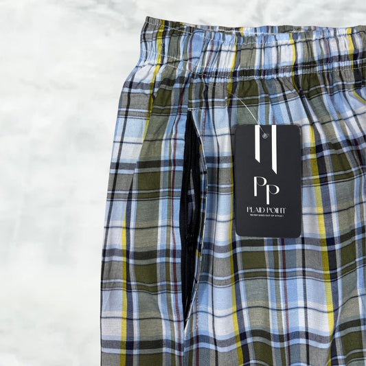 Men’s Casual Comfort Pants – Premium Check Design